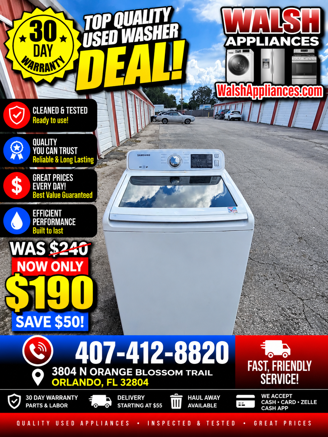 Samsung 4.5 Cu. Ft. High-Efficiency Top Load Washer