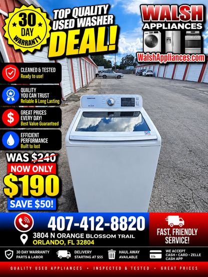Samsung 4.5 Cu. Ft. High-Efficiency Top Load Washer