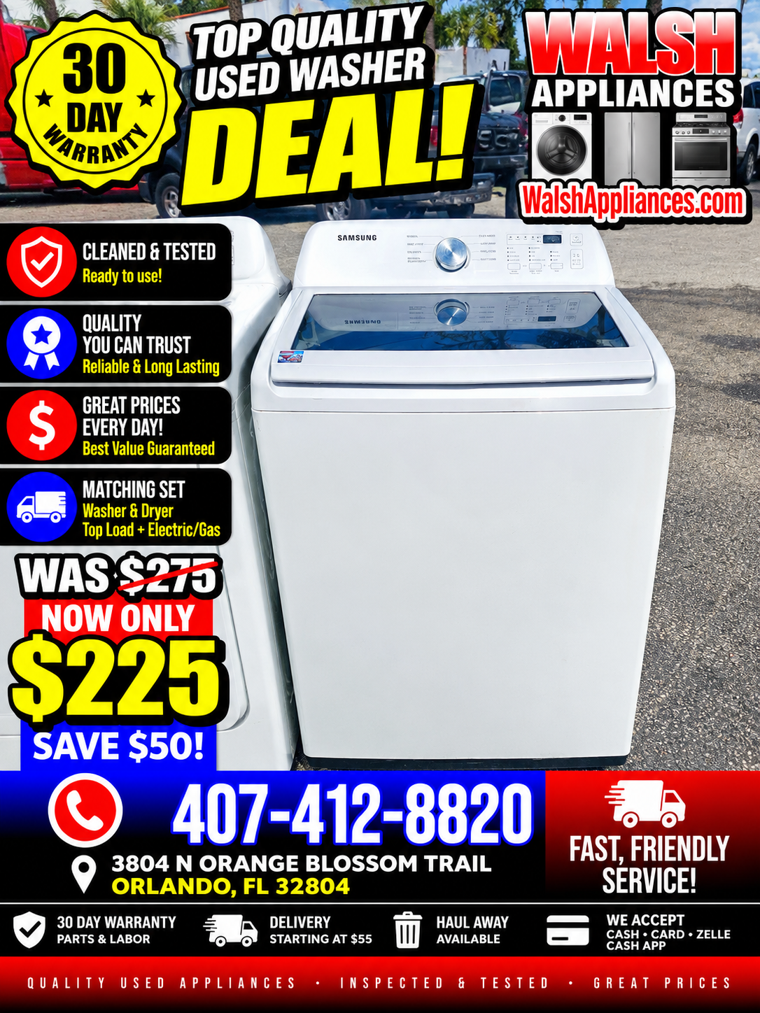 Samsung 4.4 Cu. Ft. Top Load Washer with Agitator