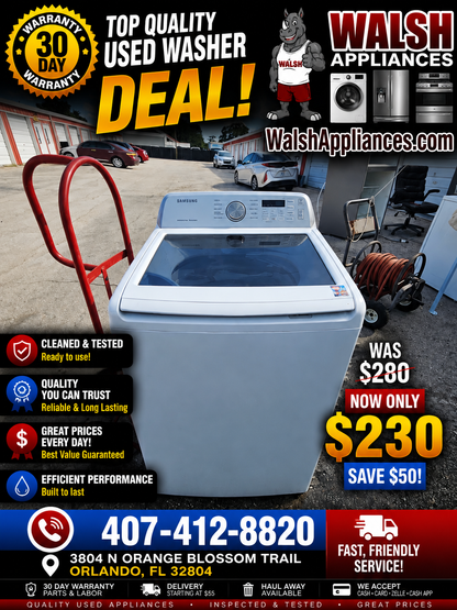 Samsung High-Efficiency Top Load Washer