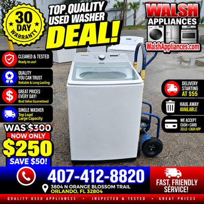 Samsung 5.0 Cu. Ft. High-Efficiency Top Load Washer