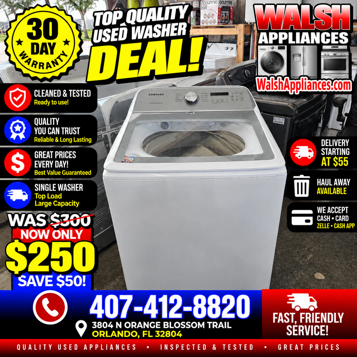 Samsung 5.0 Cu. Ft. High-Efficiency Top Load Washer with Active WaterJet