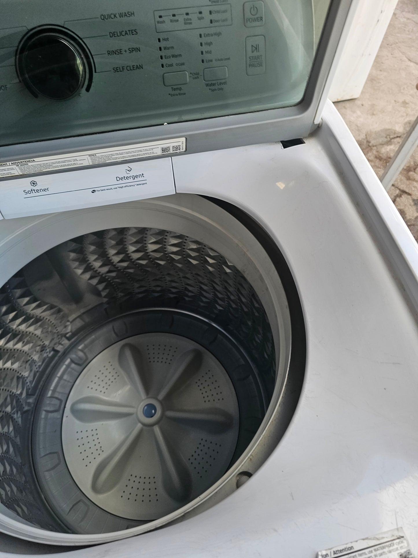Samsung WA50N7450AW/A4 High-Efficiency Top-Load Washer