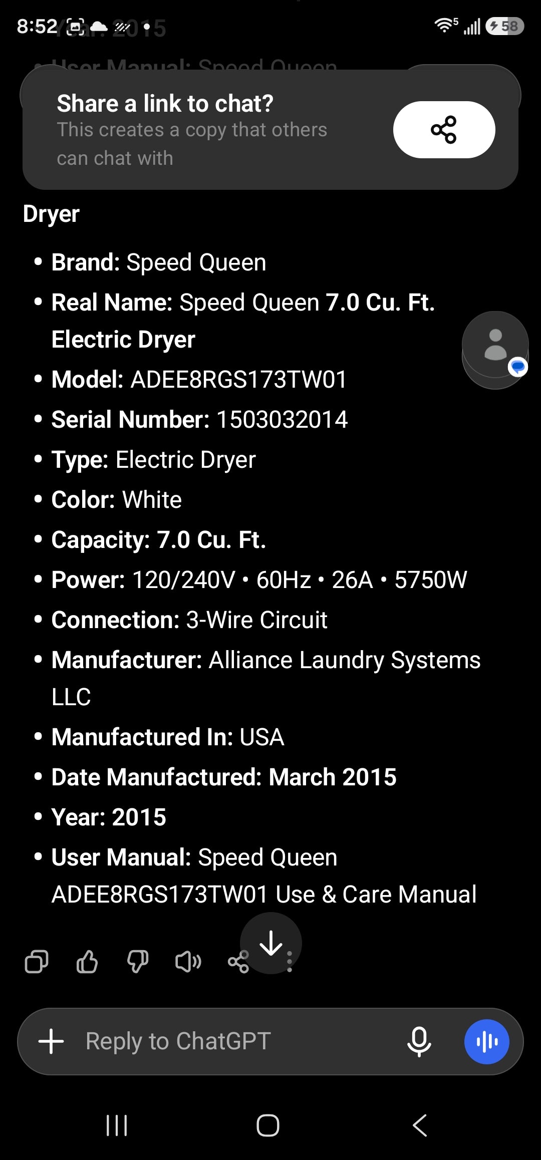 Speed Washer And Electric Dryer