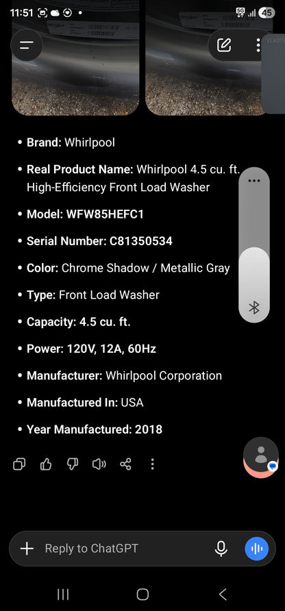 Whirlpool 4.5 cu. ft. High-Efficiency Front Load Washer
