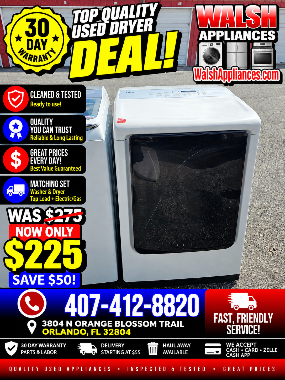 Samsung 7.5 Cu. Ft. Electric Dryer with Steam