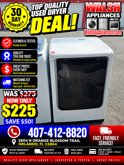 Samsung 7.5 Cu. Ft. Electric Dryer with Steam
