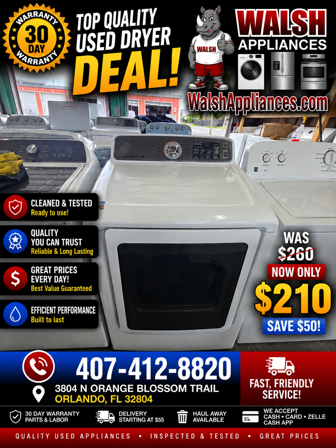 Samsung DV48H7400EW/A2 Electric Dryer