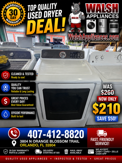 Samsung DV48H7400EW/A2 Electric Dryer