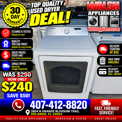 Samsung 7.4 Cu. Ft. Electric Dryer with Sensor Dry