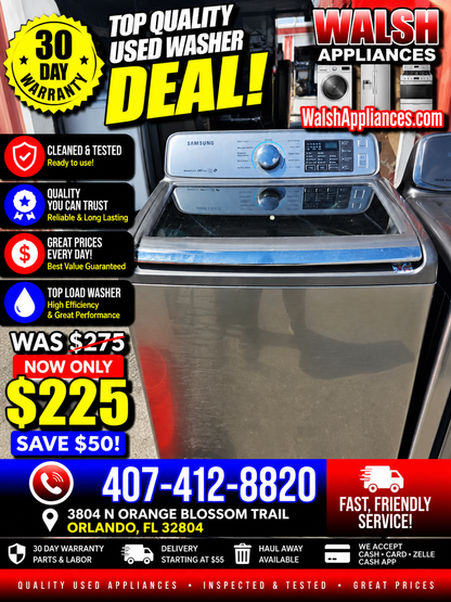 Samsung 5.0 Cu. Ft. High-Efficiency Top-Load Washer with Activewash™