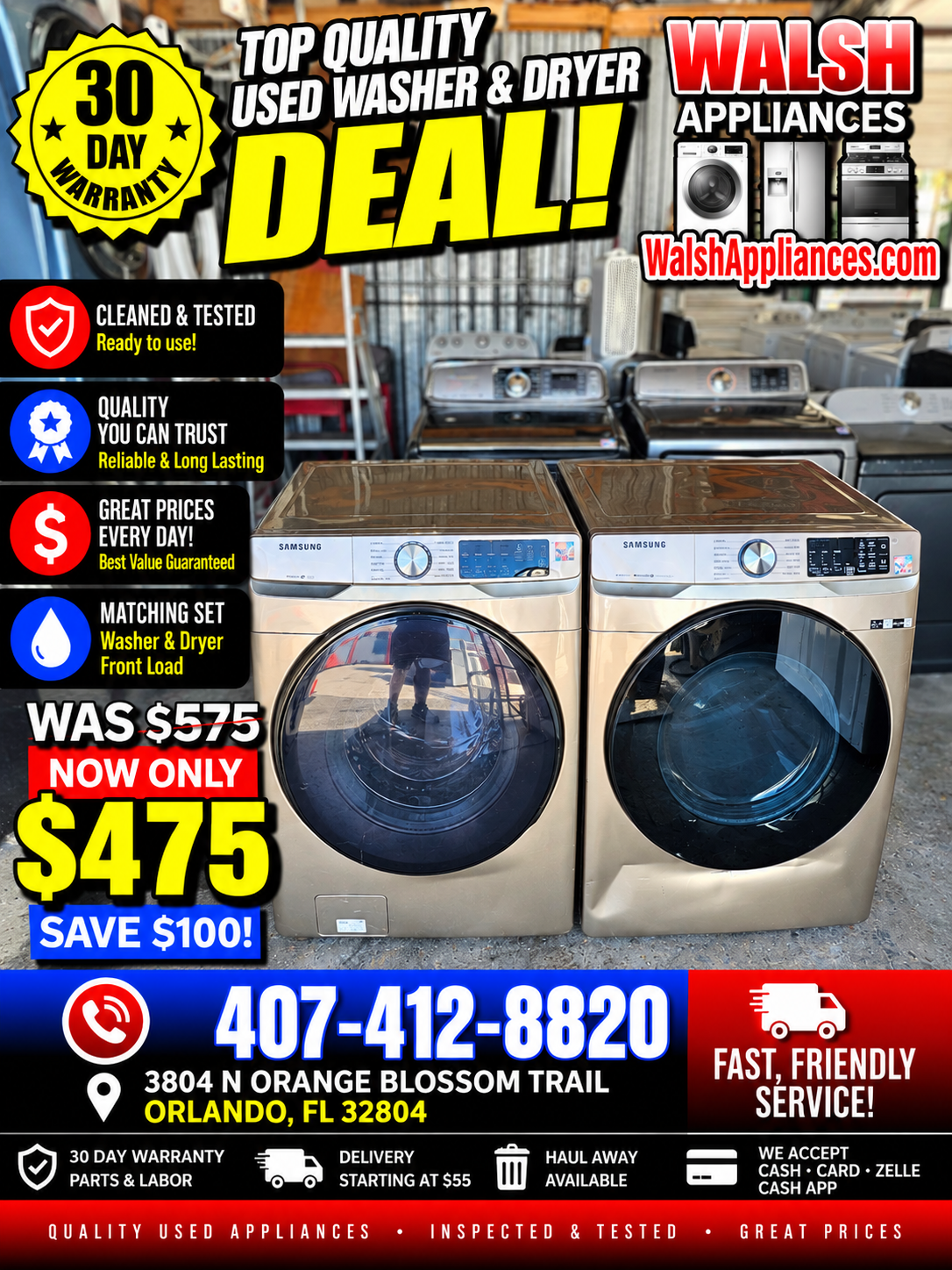 Samsung Washer And Electric Dryer Sst