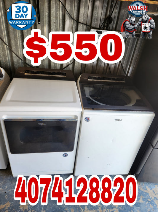 Whirlpool Washer And Electric Dryer Set