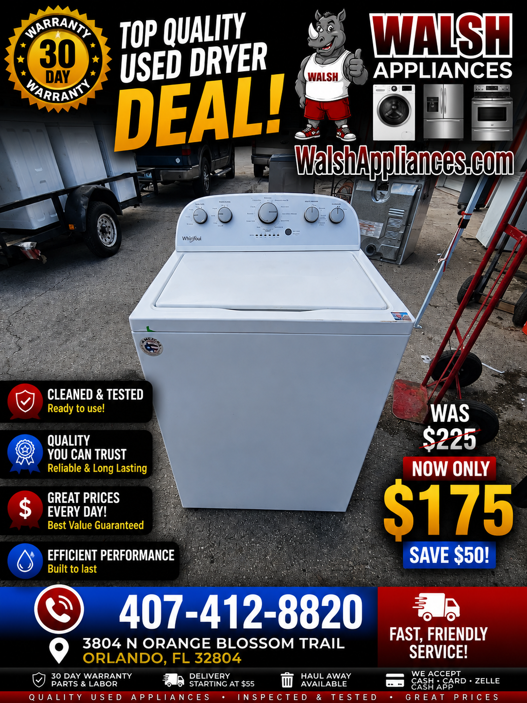 Whirlpool WTW5000DV Top Load Washer