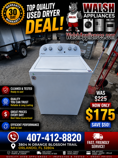 Whirlpool WTW5000DV Top Load Washer