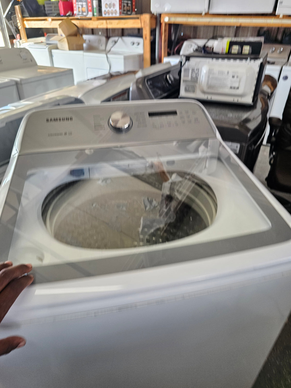 Samsung 5.0 Cu. Ft. High-Efficiency Top Load Washer with Active WaterJet