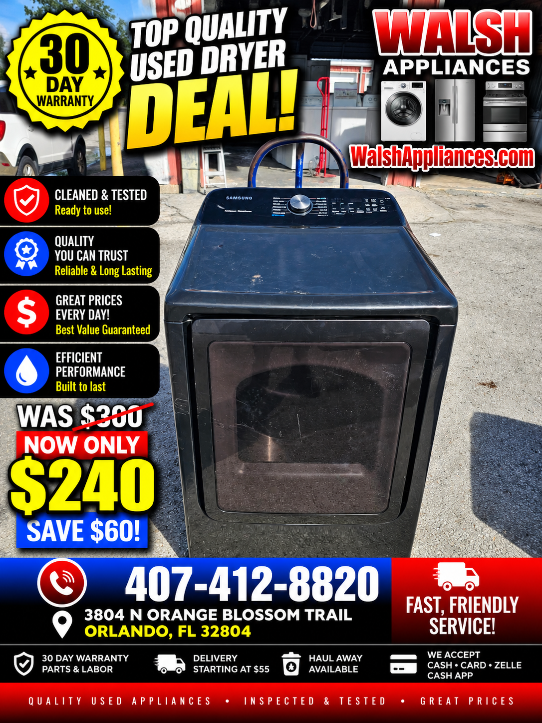 Samsung 7.4 Cu. Ft. Electric Dryer with Sensor Dry