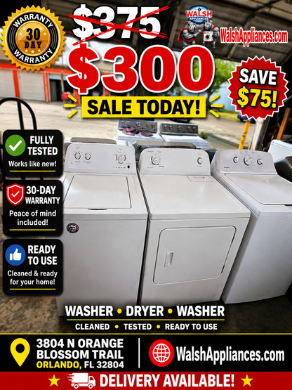Roper washer and electric dryer set