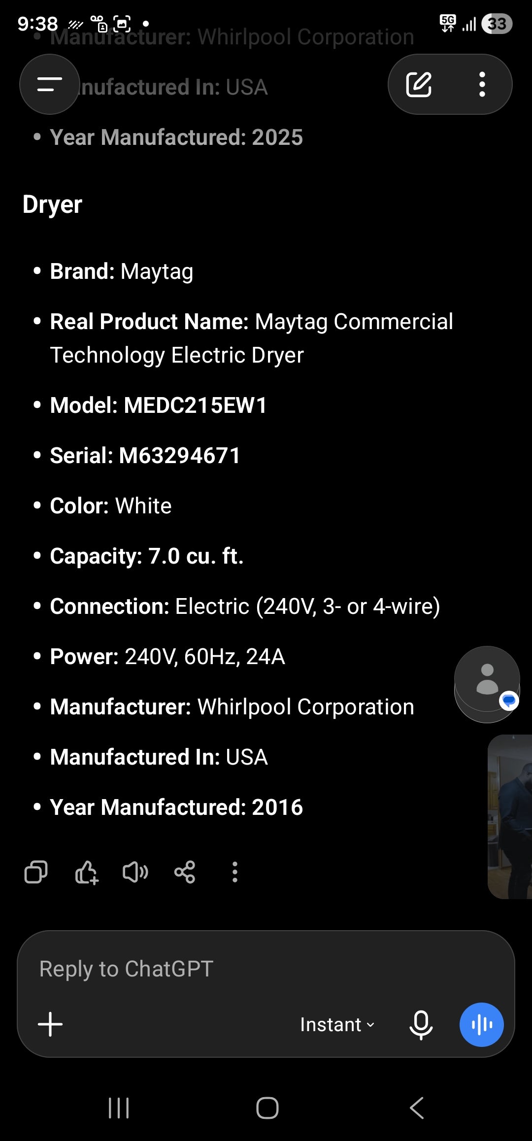 Maytag Commercial Technology Electric Dryer