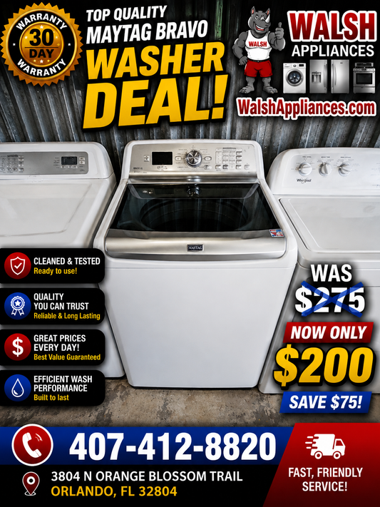 Maytag Bravos XL High-Efficiency Top Load Washer