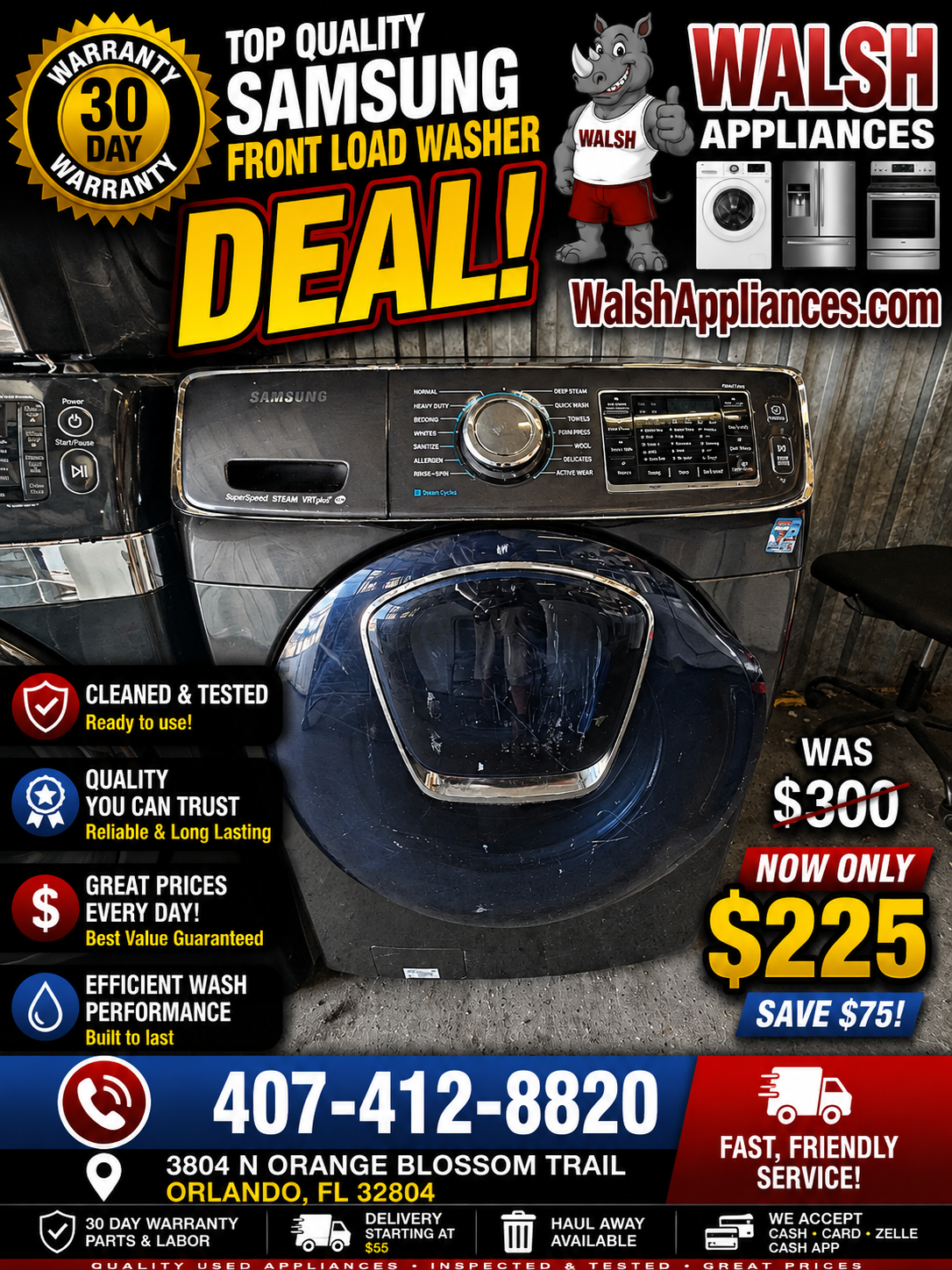 Samsung 4.5 Cu. Ft. High-Efficiency Front Load Washer