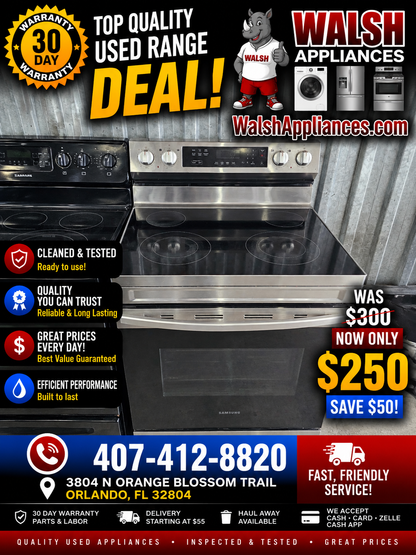 Samsung NE63A6311SS Smart Freestanding Electric Range