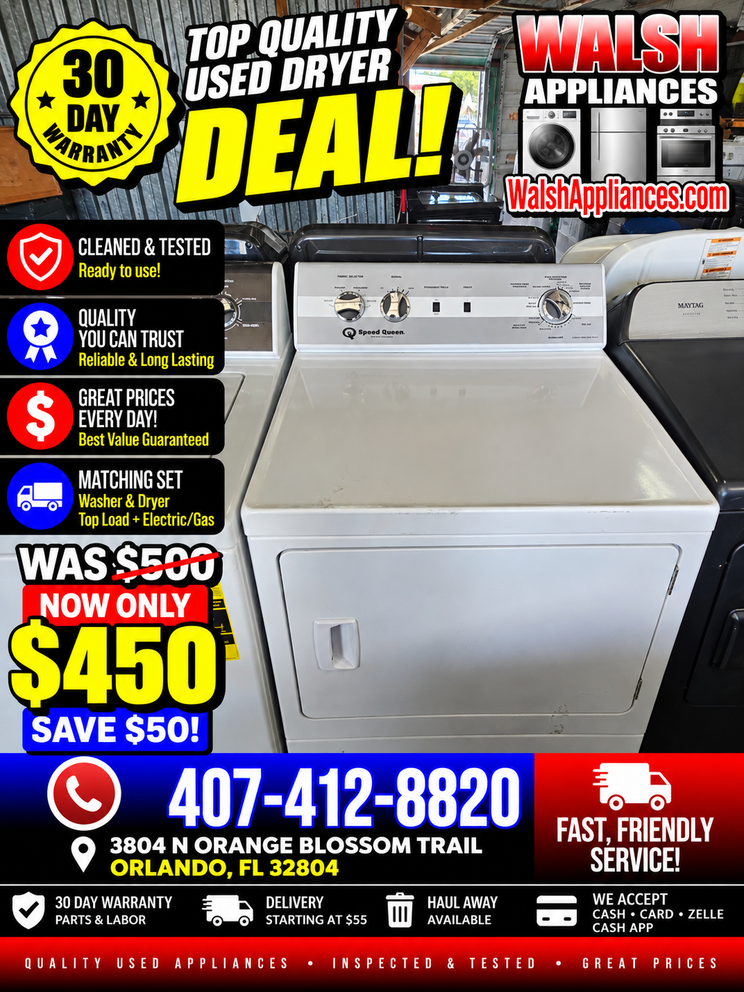 Speed Queen DC5 Classic Electric Dryer