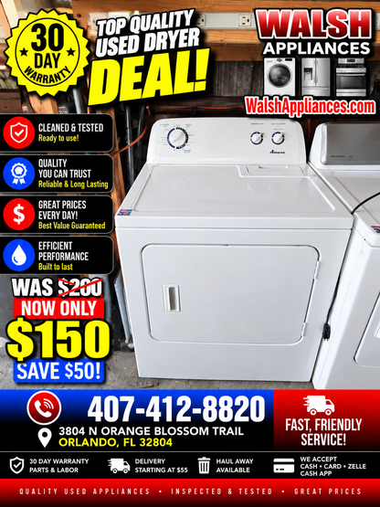 Amana 6.5 Cu. Ft. Electric Dryer