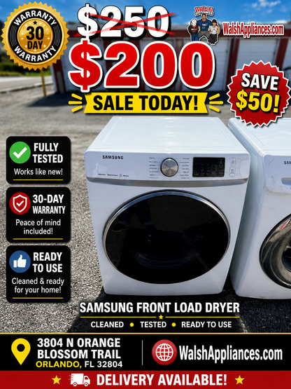 Samsung DVE45R6300W/A3 Electric Dryer