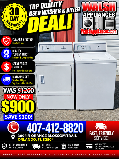 Speed Washer And Electric Dryer