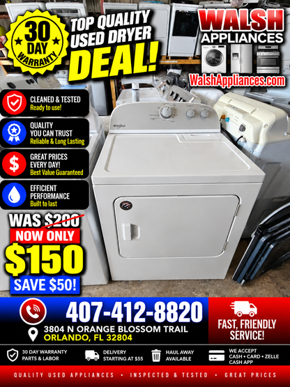 Whirlpool 7.0 Cu. Ft. Electric Dryer