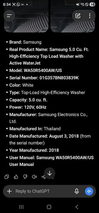 Samsung 5.0 Cu. Ft. High-Efficiency Top Load Washer with Active WaterJet