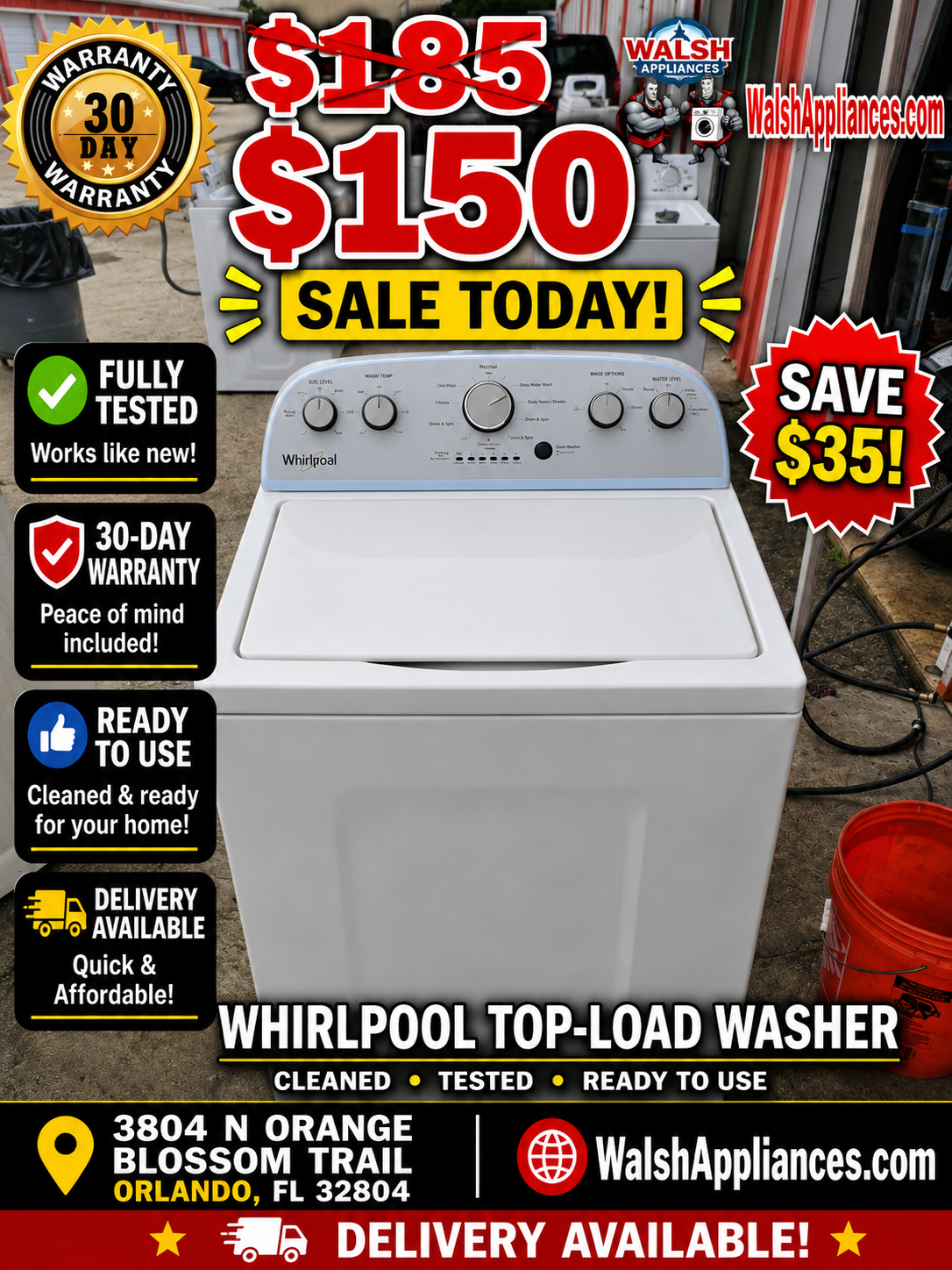Whirlpool WTW4816FW3 Top-Load Washer