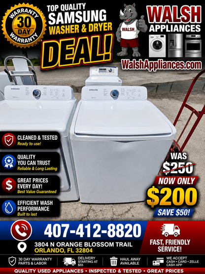 Samsung 4.5 Cu. Ft. High-Efficiency Top Load Washer