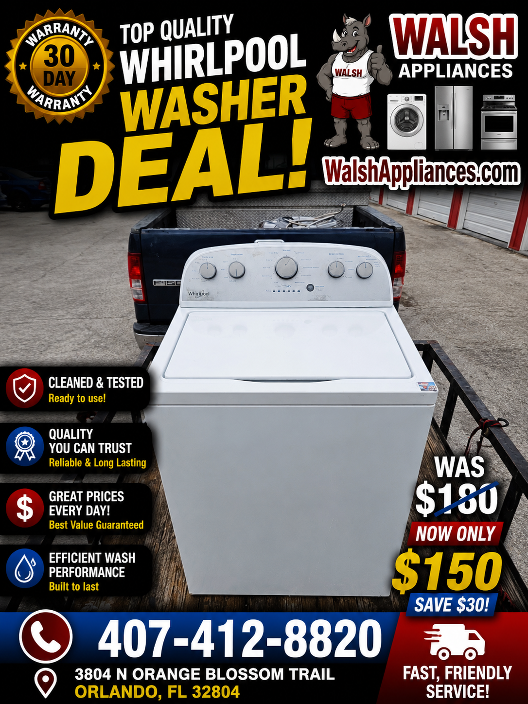 Whirlpool Top Load Washer with Deep Water Wash
