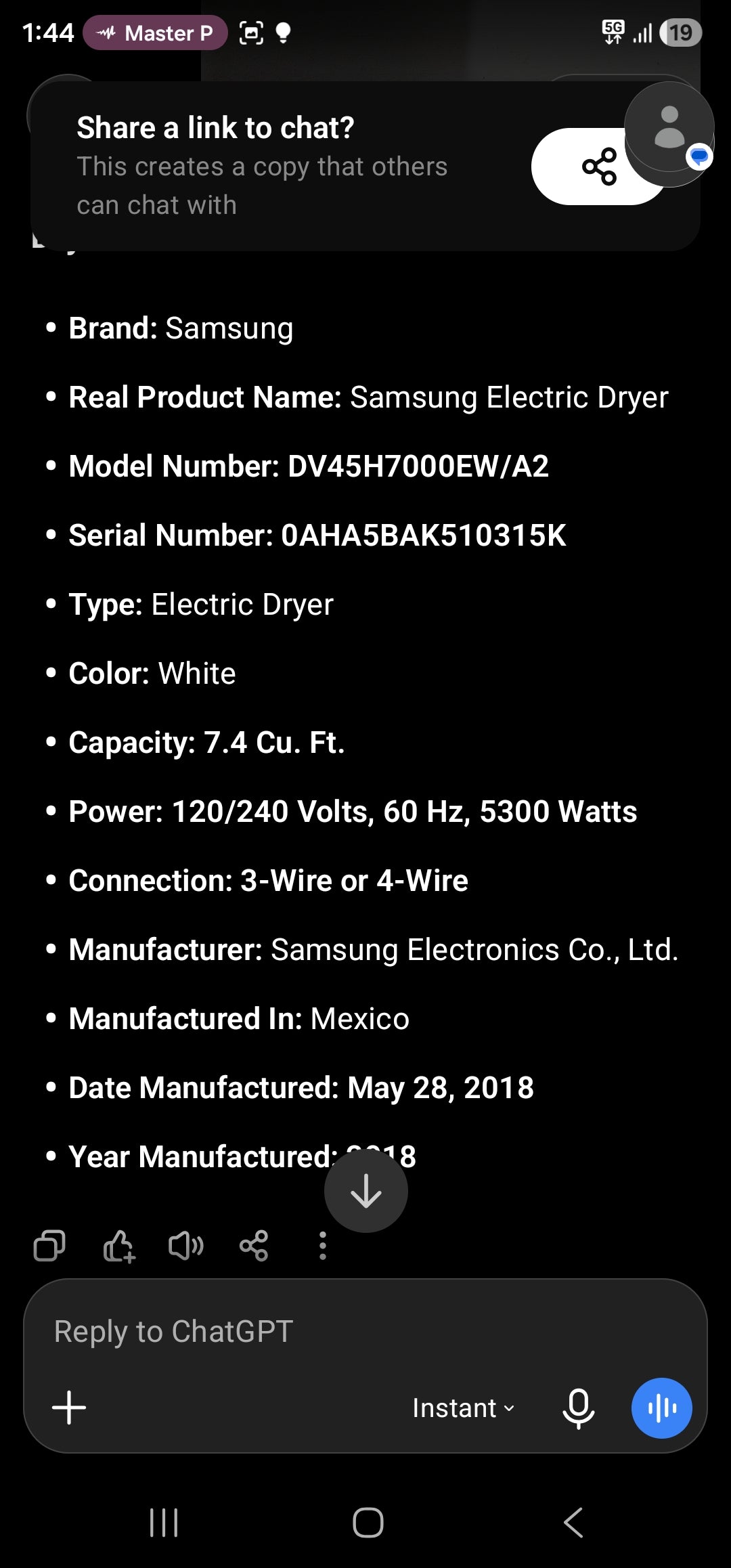 Samsung Washer And Electruc Set