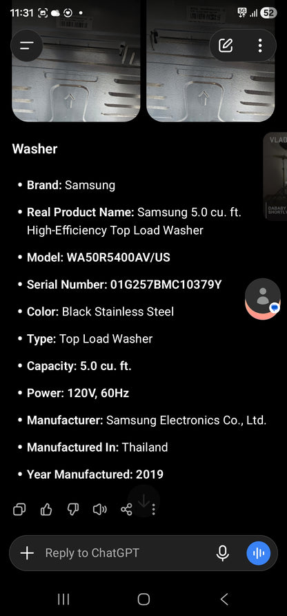 Samsung 5.0 cu. ft. High-Efficiency Top Load Washer