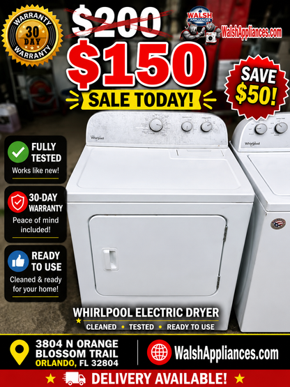Whirlpool WED4800BQ1 Electric Dryer