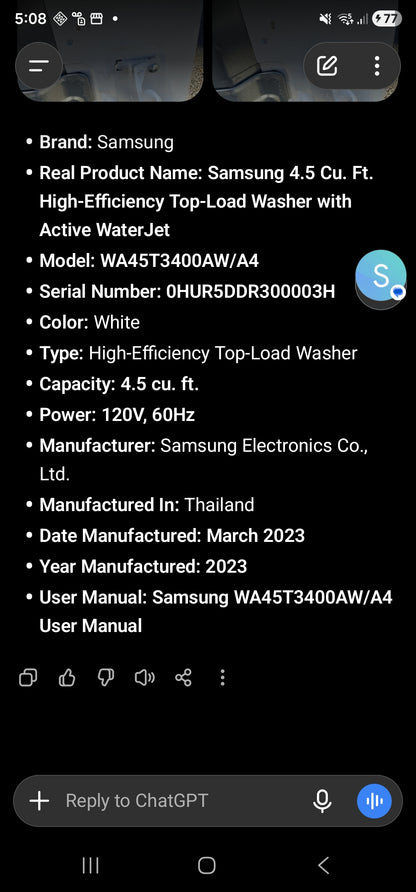 Samsung 4.5 Cu. Ft. High-Efficiency Top-Load Washer with Active WaterJet