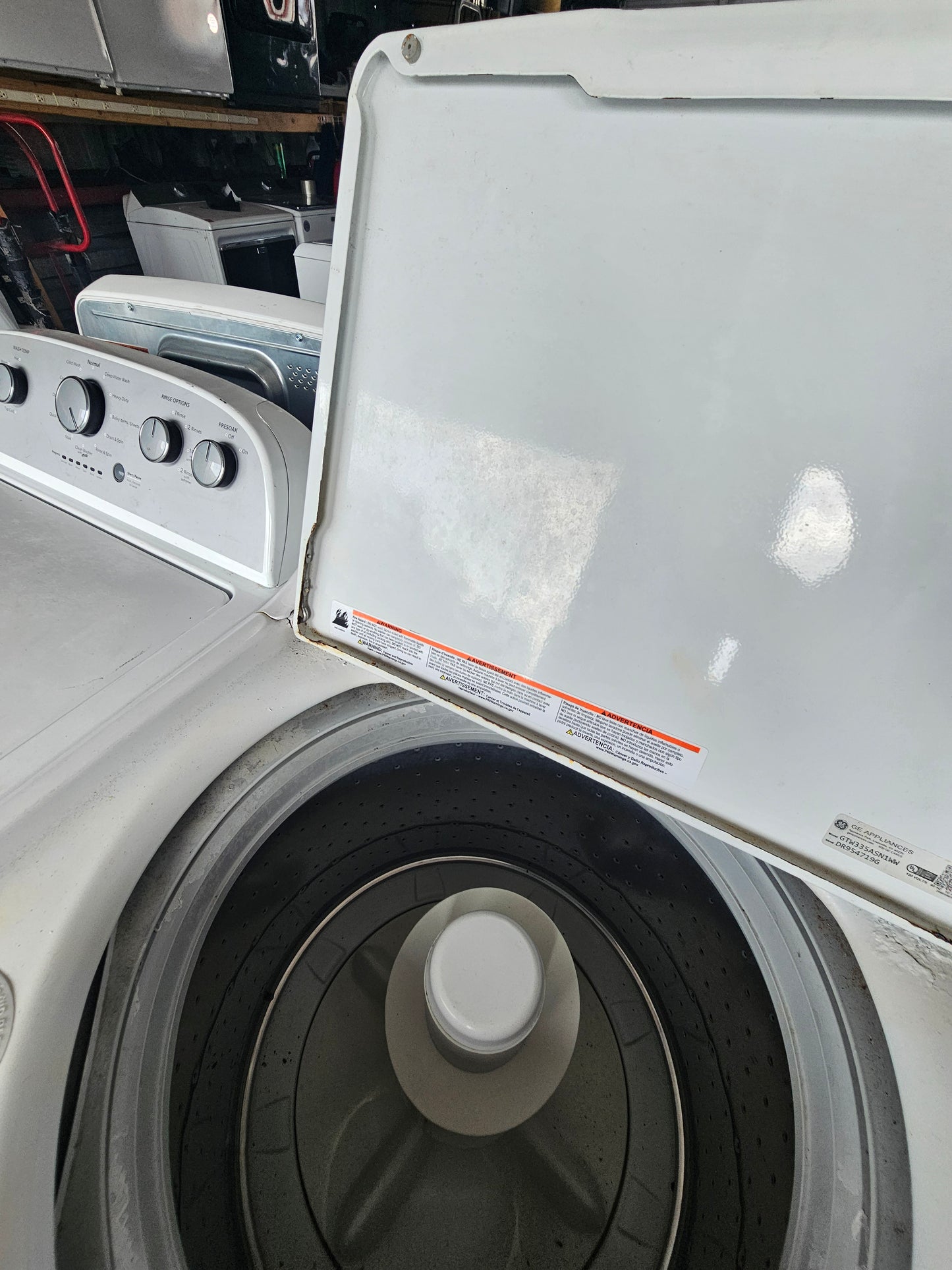 GE GTW335ASN1WW Top-Load Washer