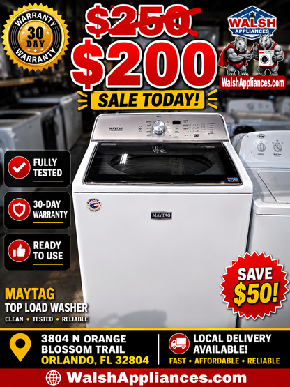 Maytag MVWB865GW0 High-Efficiency Top-Load Washer