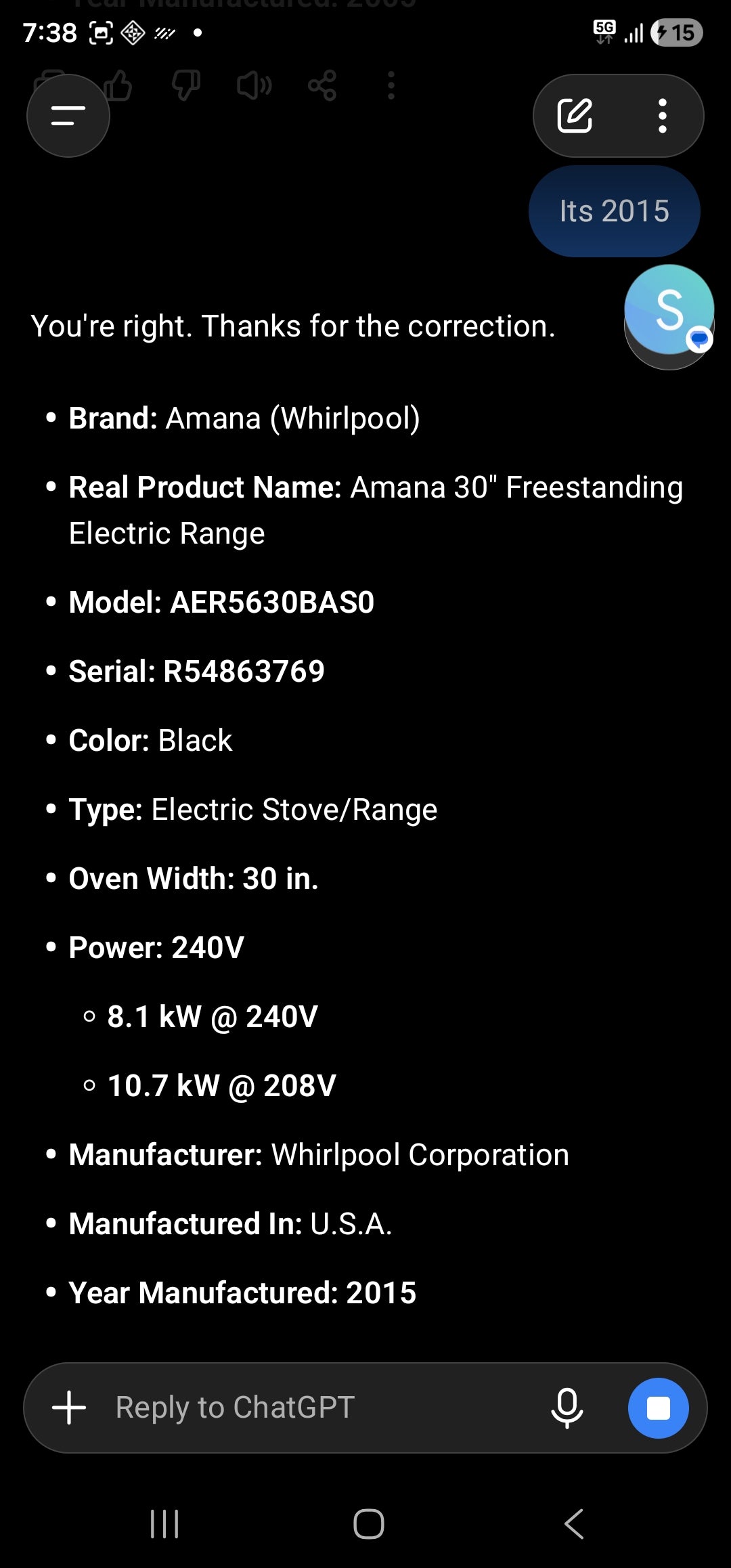 Amana 30" Freestanding Electric Range